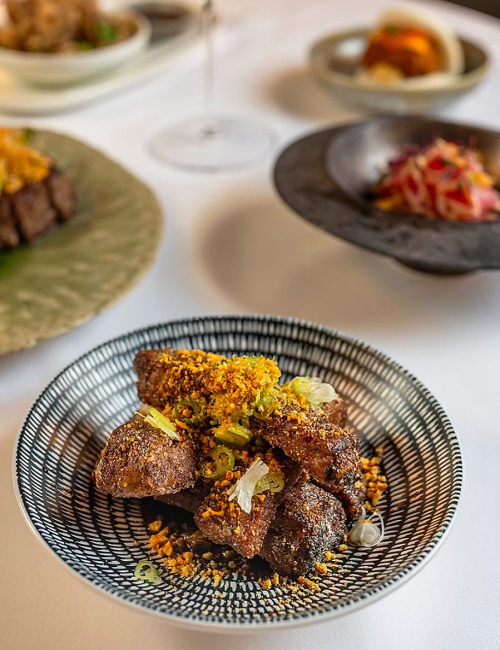 sticky pork ribs with a black vinegar caramel